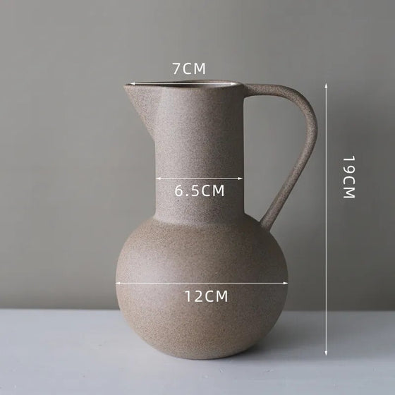 Simple Plain Ceramic Vase-DECORIZE