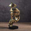 Silence Is A Gold Figure Abstract Crafts-DECORIZE