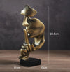 Silence Is A Gold Figure Abstract Crafts-DECORIZE