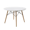 Round Modern Dining Table Mid Century Style-DECORIZE