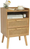 Century Modern Nightstand with Drawer-DECORIZE