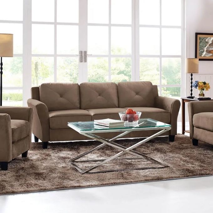  Lifestyle Solutions Taryn Curved Arms Sofa-DECORIZE