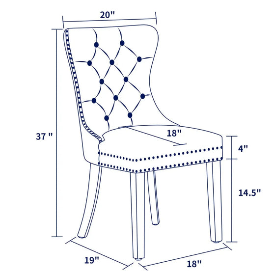 Dining Chairs PU Leather Chairs-DECORIZE