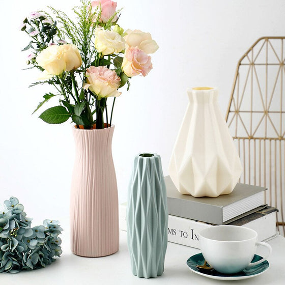 Modern Flower Plastic Vase-DECORIZE