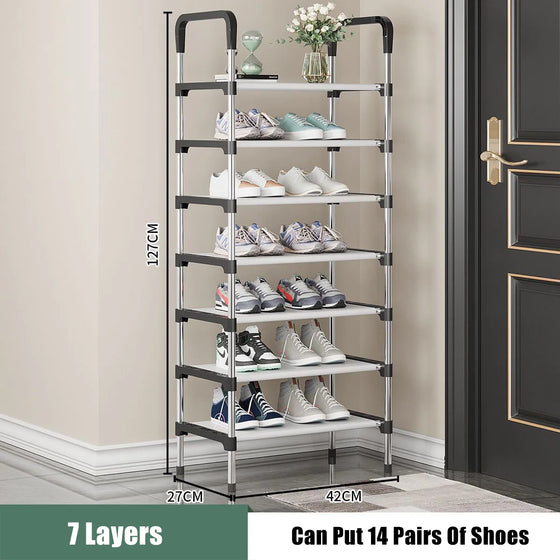 Simple Shoe Rack Metal Shoe Shelf-DECORIZE