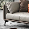 Italian Minimalist Leather Sofa-DECORIZE