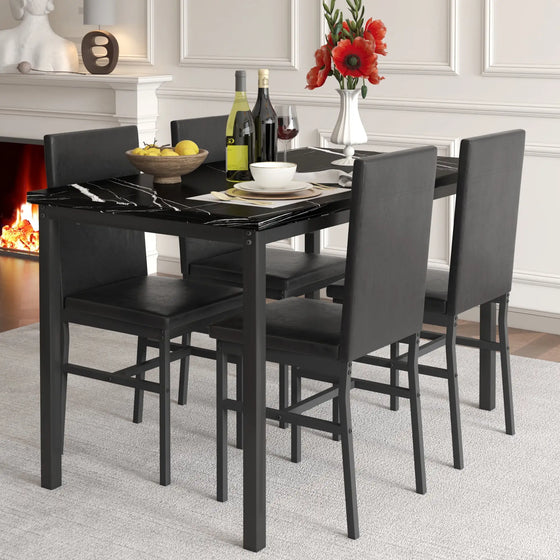 5 Piece Dining Table Set-DECORIZE