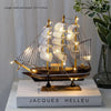 Wooden Sailboat Crafts Nautical Decoration-DECORIZE