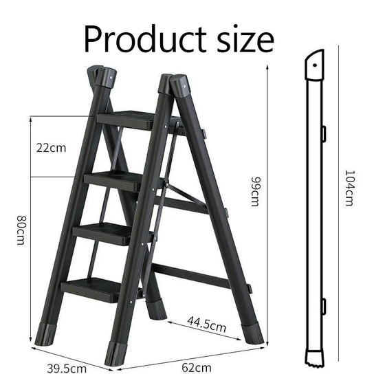 Multifunctional Folding Ladder Strong Load-bearing C-DECORIZE