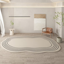  Irregular Round Living Room Carpet-DECORIZE