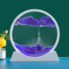 3D Moving Sand Art Round Liquid Hourglass-DECORIZE