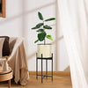 Mid Century Planter with Gold Plant Stand-DECORIZE