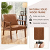 Alden Design Faux Leather Accent Chair-DECORIZE