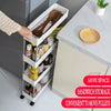 3/4Tier Durable Rolling Trolley Rack Kitchen-DECORIZE