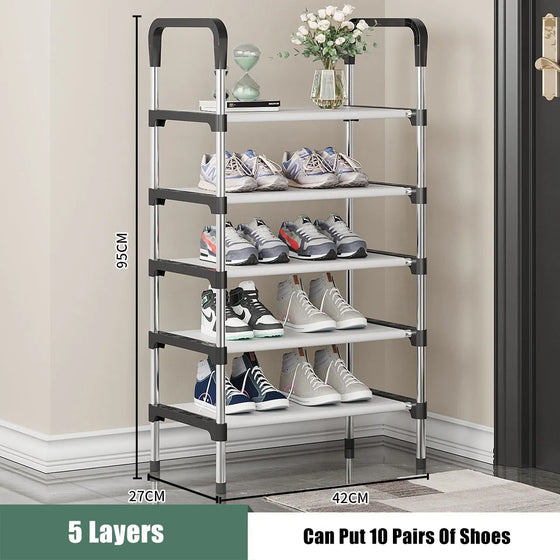 Simple Shoe Rack Metal Shoe Shelf-DECORIZE