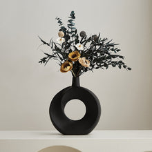  Home Decor Artistic Circular Hole Vase-DECORIZE