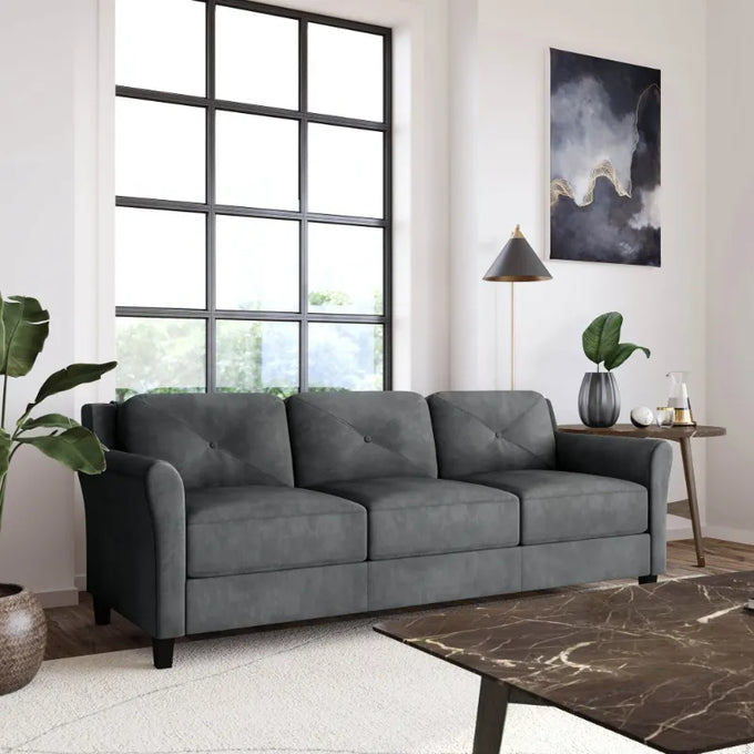  Lifestyle Solutions Taryn Curved Arms Sofa-DECORIZE