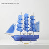 Wooden Sailboat Crafts Nautical Decoration-DECORIZE