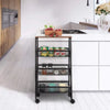 Rustic 3-Tier Metal Wire Storage Kitchen-DECORIZE