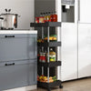 3/4Tier Durable Rolling Trolley Rack Kitchen-DECORIZE