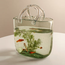  Glass Vase Handheld Basket Bag Decoration-DECORIZE