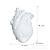 Heart-shaped vase resin vase-DECORIZE