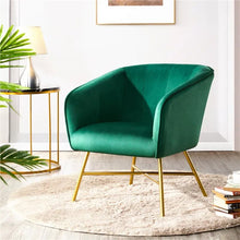  Alden Design Velvet Club Accent Chair-DECORIZE