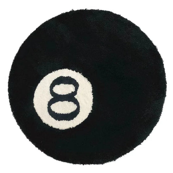 Simulation Billiards 8 Ball Rug-DECORIZE