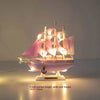 Wooden Sailboat Crafts Nautical Decoration-DECORIZE