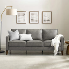  Jianna Faux Leather Sofa-DECORIZE