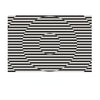 Retro Black White Striped Carpet-DECORIZE