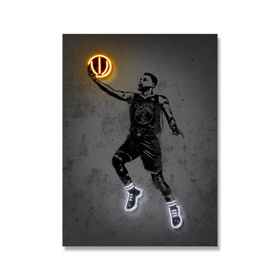 Neon Basketball Sport Posters Home Decoration-DECORIZE