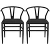 Black dinning table chairs-DECORIZE