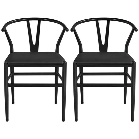 Black dinning table chairs-DECORIZE