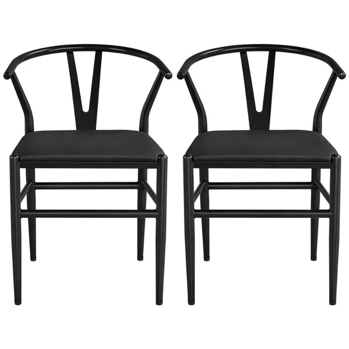  Black dinning table chairs-DECORIZE