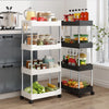 3/4Tier Durable Rolling Trolley Rack Kitchen-DECORIZE