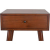 Mid Century 1-Drawer Wood Side Table-DECORIZE