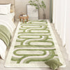 Light Green Imitation Cashmere Rugs-DECORIZE