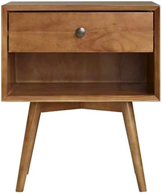 Mid Century Modern Wood Nightstand Side Table-DECORIZE