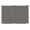 Retro Black White Striped Carpet-DECORIZE