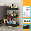 3/4Tier Durable Rolling Trolley Rack Kitchen-DECORIZE