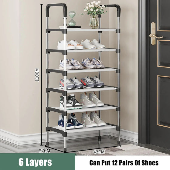 Simple Shoe Rack Metal Shoe Shelf-DECORIZE