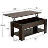 Rectangle Wooden Lift Top Coffee Table-DECORIZE