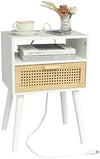 Century Modern Nightstand with Drawer-DECORIZE