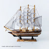 Wooden Sailboat Crafts Nautical Decoration-DECORIZE