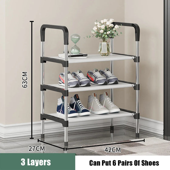 Simple Shoe Rack Metal Shoe Shelf-DECORIZE