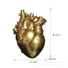 Heart-shaped vase resin vase-DECORIZE