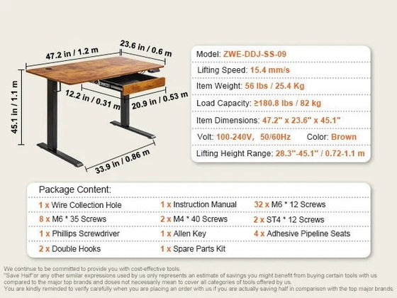 High Load Capacity Table for Home Office-DECORIZE