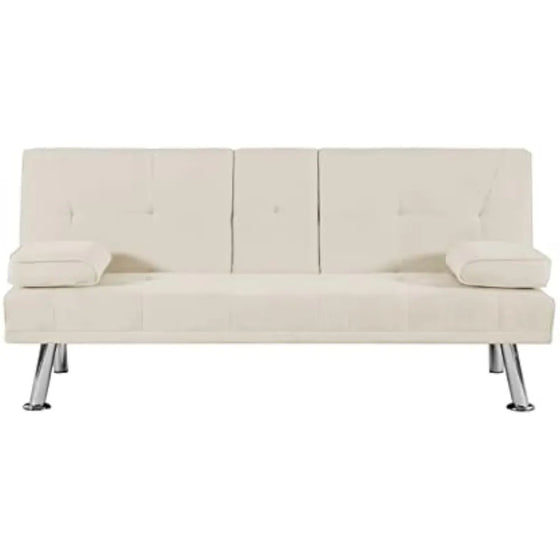 Convertible Folding Sofa with Armrest-DECORIZE