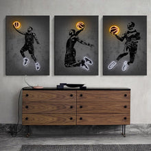  Neon Basketball Sport Posters Home Decoration-DECORIZE
